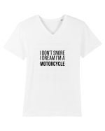 I dream I'm a motorcycle Tricou mânecă scurtă guler V Bărbat Presenter