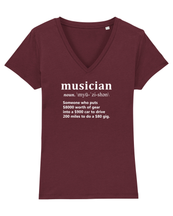 Musician  Joke Design Burgundy