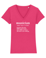 Musician  Joke Design Tricou mânecă scurtă guler V Damă Evoker