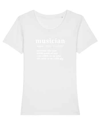 Musician  Joke Design White