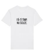 Fa-ti timp, nu scuze. Tricou mânecă scurtă Unisex Rocker