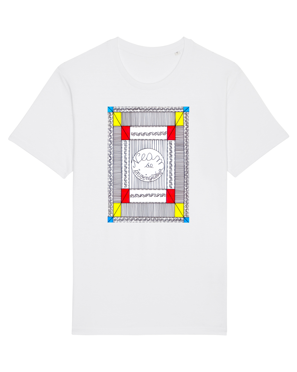 Tricou mânecă scurtă Unisex Rocker White