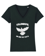Columbofil,Un Mod De Viata  O Pasiune Tricou mânecă scurtă guler V Damă Evoker