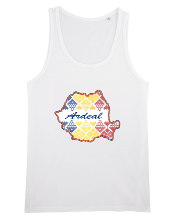 Ardeal Romania Tricolor Motive Nationale White