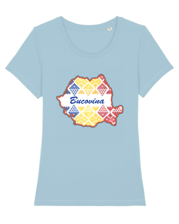 Bucovina Romania Tricolor Motive Nationale Sky Blue
