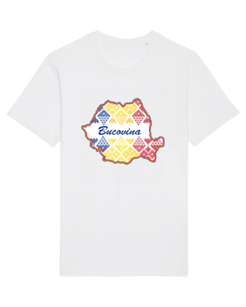 Bucovina Romania Tricolor Motive Nationale White