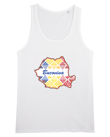Bucovina Romania Tricolor Motive Nationale White