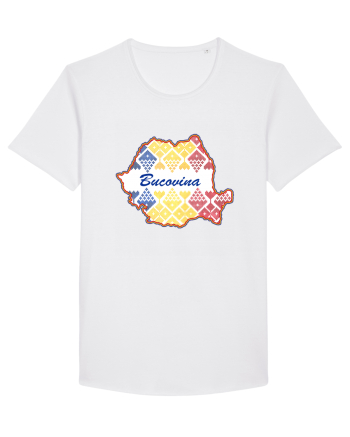 Bucovina Romania Tricolor Motive Nationale White