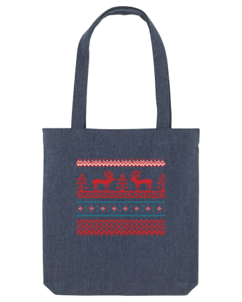Craciun Romania motiv traditional Midnight Blue