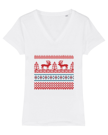 Craciun Romania motiv traditional White