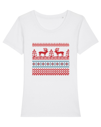 Craciun Romania motiv traditional White
