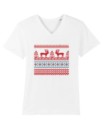 Craciun Romania motiv traditional White