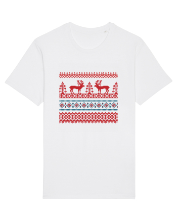 Craciun Romania motiv traditional White