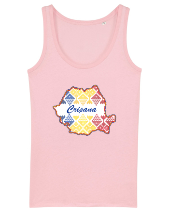 Crisana Romania Tricolor Motive Nationale Cotton Pink