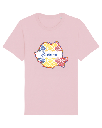 Crisana Romania Tricolor Motive Nationale Cotton Pink