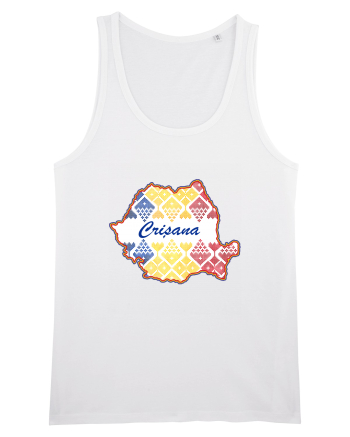 Crisana Romania Tricolor Motive Nationale White