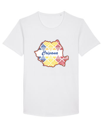 Crisana Romania Tricolor Motive Nationale White