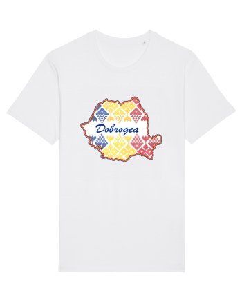Dobrogea Romania Tricolor Motive Nationale White