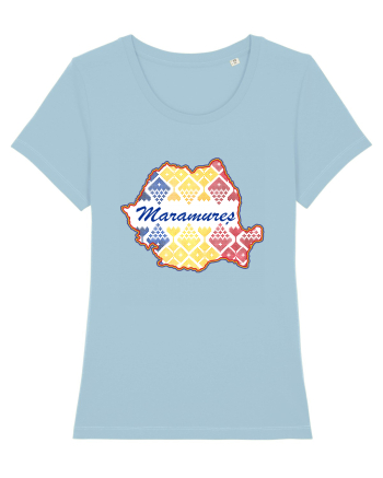 Maramures Romania Tricolor Motive Nationale Sky Blue