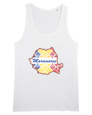 Maramures Romania Tricolor Motive Nationale White