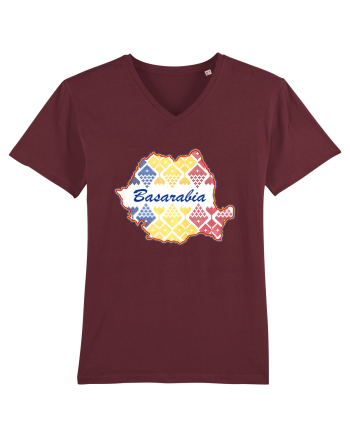 Basarabia Romania Tricolor Motive Nationale Burgundy