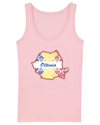 Oltenia Romania Tricolor Motive Nationale Cotton Pink