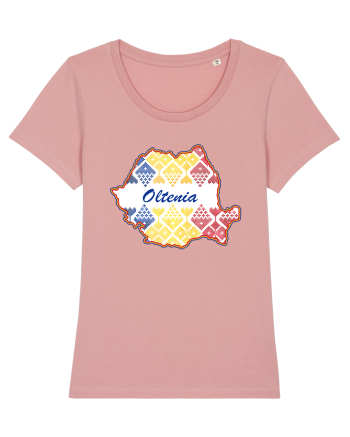 Oltenia Romania Tricolor Motive Nationale Canyon Pink