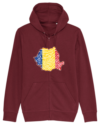 Romania Tricolor Identitate Burgundy