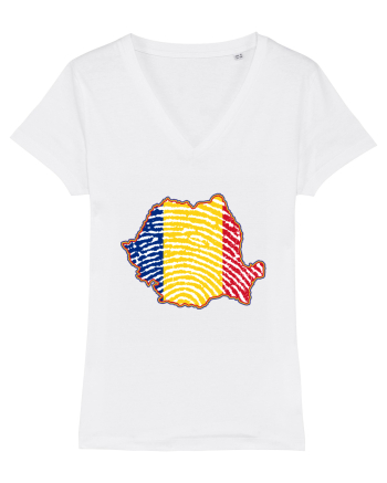 Romania Tricolor Identitate White