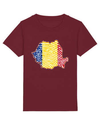 Romania Tricolor Identitate Burgundy