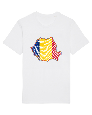 Romania Tricolor Identitate White