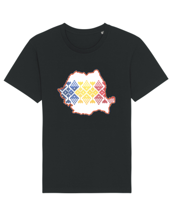 Romania Tricolor Motive Nationale Black