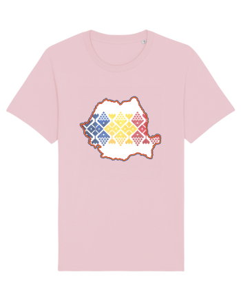 Romania Tricolor Motive Nationale Cotton Pink