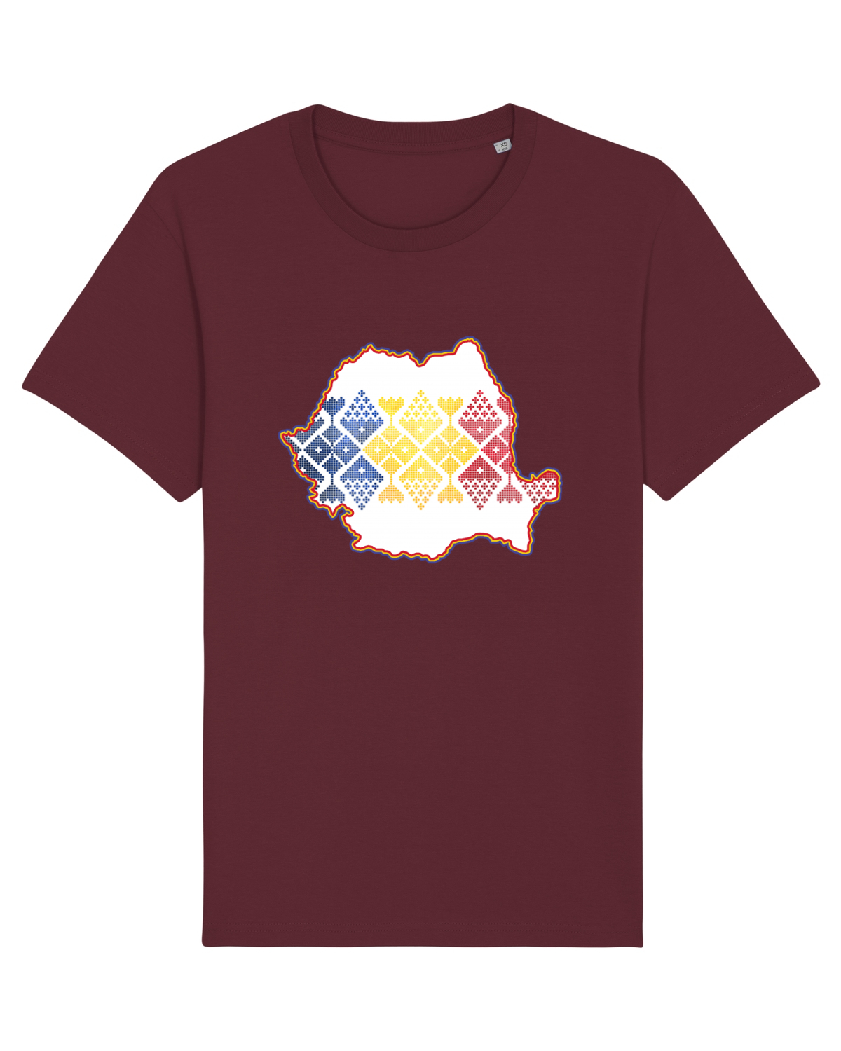 Tricou mânecă scurtă Unisex Rocker Burgundy