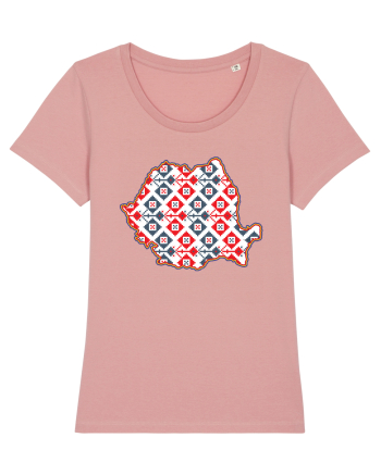 Romania Tricolor Motive Nationale Traditionale Canyon Pink
