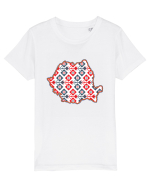 Romania Tricolor Motive Nationale Traditionale Tricou mânecă scurtă  Copii Mini Creator