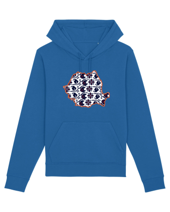 Romania Tricolor Motive Nationale Traditionale Royal Blue