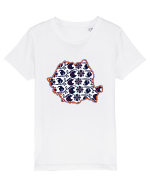 Romania Tricolor Motive Nationale Traditionale Tricou mânecă scurtă  Copii Mini Creator