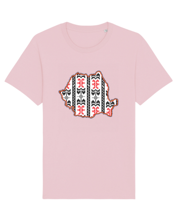 Romania Tricolor Motive Nationale Traditionale Cotton Pink