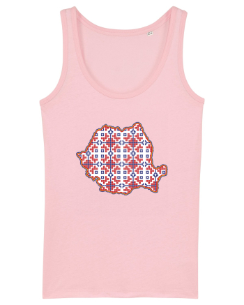 Romania Tricolor Motive Nationale Traditionale Cotton Pink