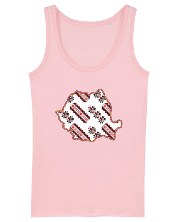 Romania Tricolor Motive Nationale Traditionale Cotton Pink