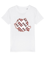 Romania Tricolor Motive Nationale Traditionale Tricou mânecă scurtă  Copii Mini Creator