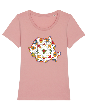 Romania Tricolor Motive Nationale Traditionale Canyon Pink
