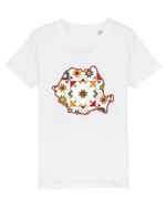 Romania Tricolor Motive Nationale Traditionale Tricou mânecă scurtă  Copii Mini Creator
