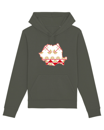 Romania Tricolor Motive Nationale Traditionale Khaki