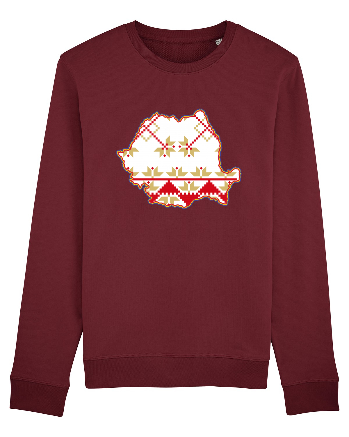 Bluză mânecă lungă Unisex Rise Burgundy