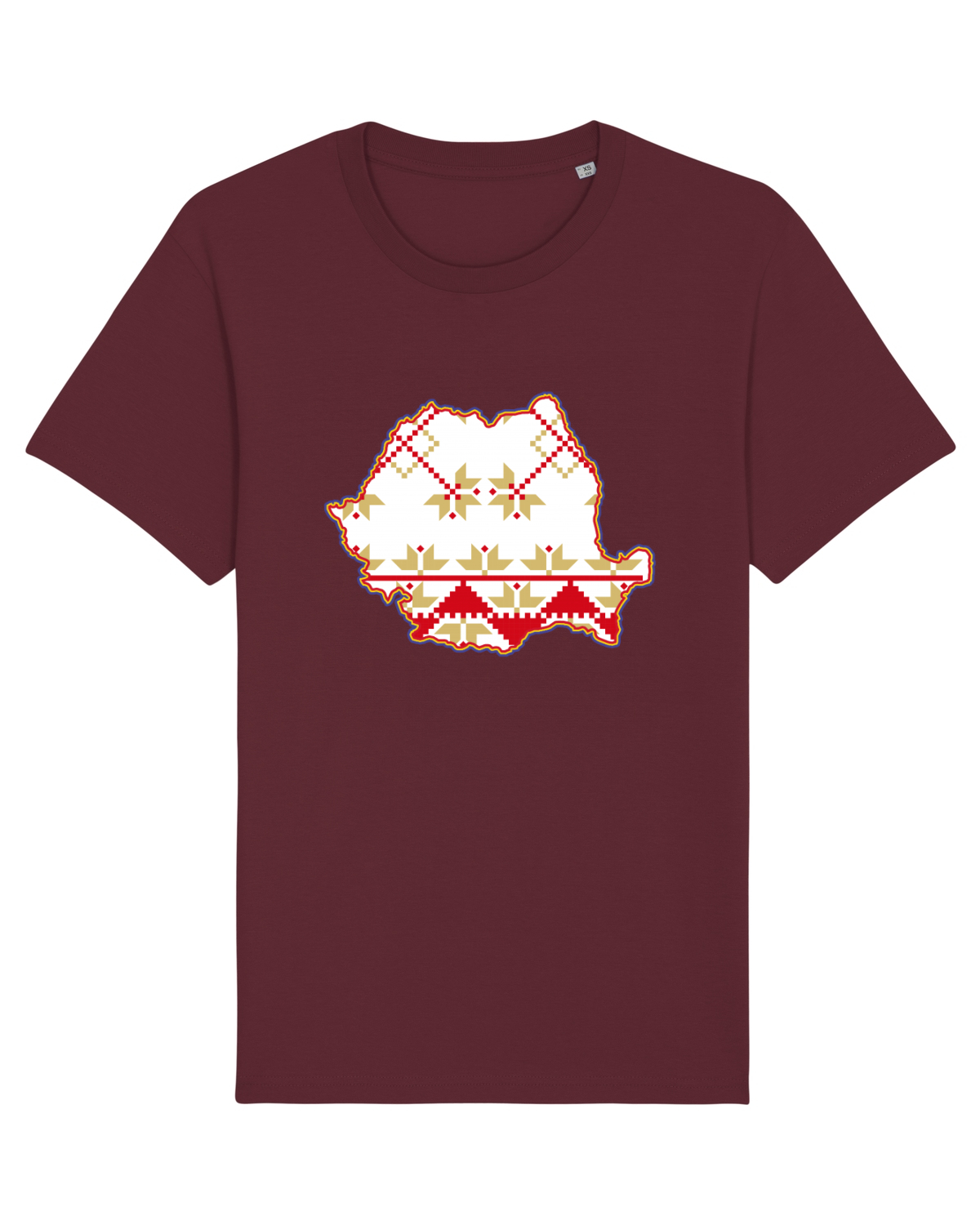 Tricou mânecă scurtă Unisex Rocker Burgundy