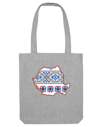 Romania Tricolor Motive Nationale Traditionale Heather Grey