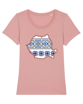 Romania Tricolor Motive Nationale Traditionale Canyon Pink