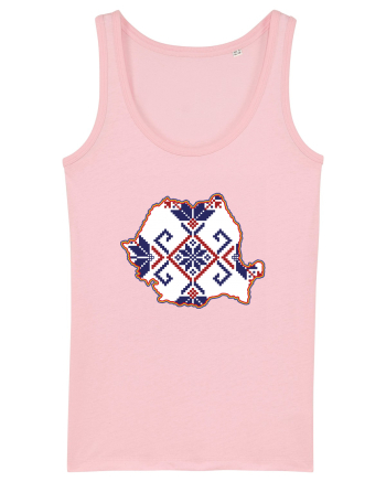 Romania Tricolor Motive Nationale Traditionale Cotton Pink